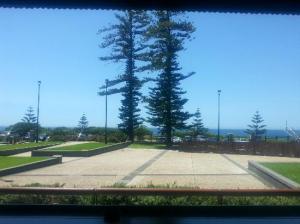 The view of the ocean from the verandah of the Illawarra Brewery.